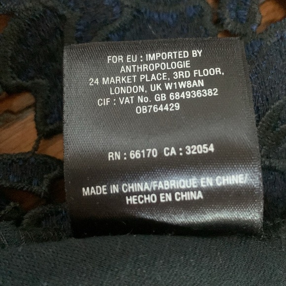 Anthropologie Postmark Koria Embroidered Lace Sleeveless Top Women’s Size M - Picture 8 of 12